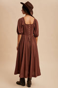 Load image into Gallery viewer, COTTON SQUARE NECK MAXI DRESS