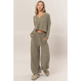 Load image into Gallery viewer, Front Top And Pants Set