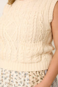 Load image into Gallery viewer, CABLE KNIT SWEATER VEST