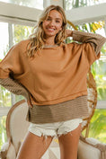 Load image into Gallery viewer, French Terry With Sweater Combo Top
