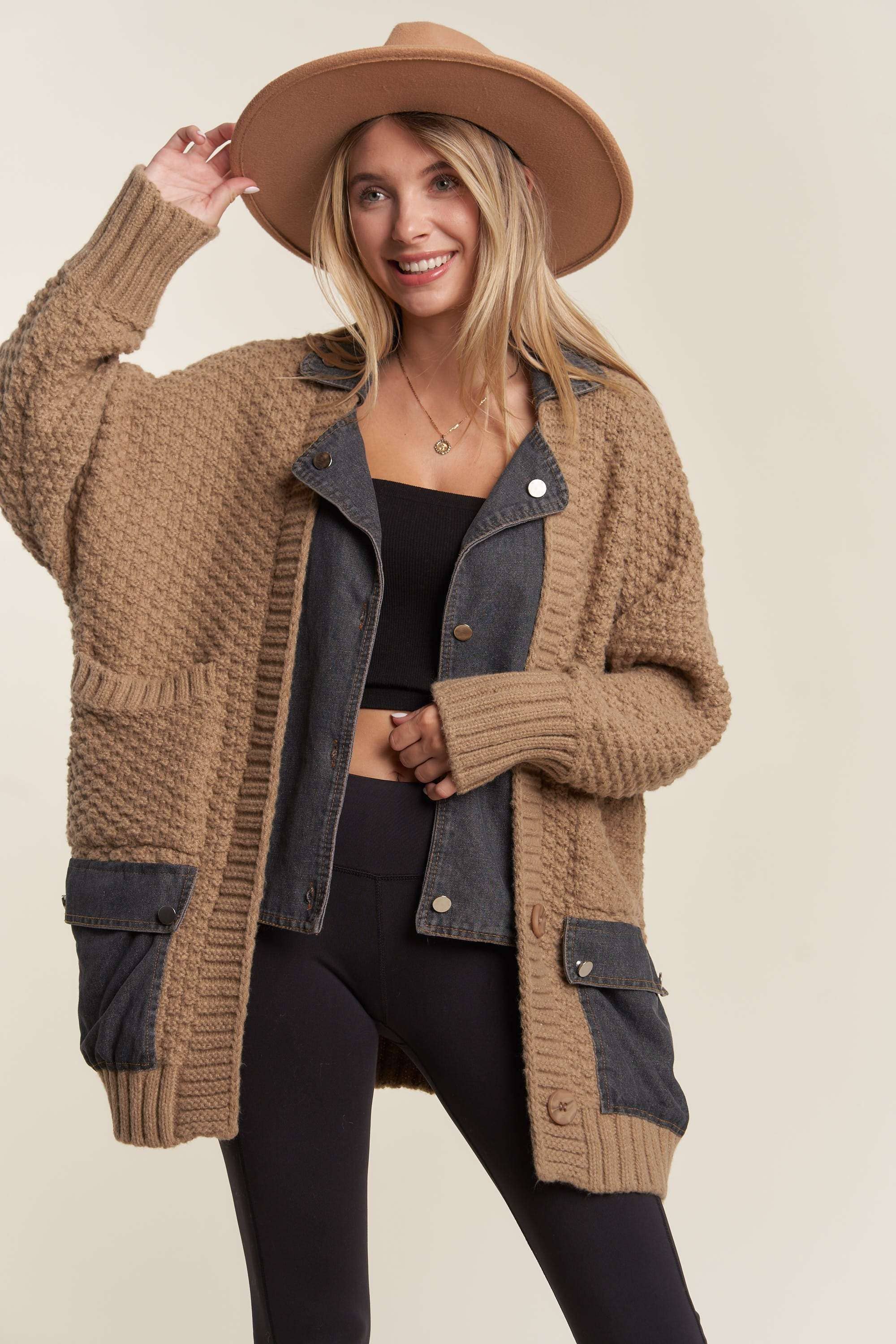 LONG SLEEVES SWEATER CARDIGAN