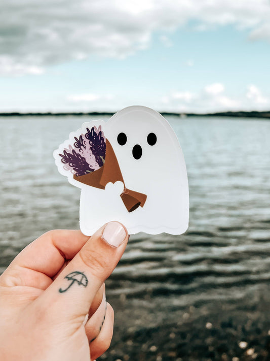 Lavender Boo Sticker