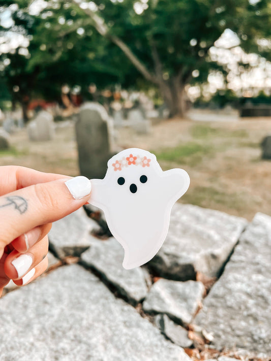 Boo the Boho Ghost Sticker