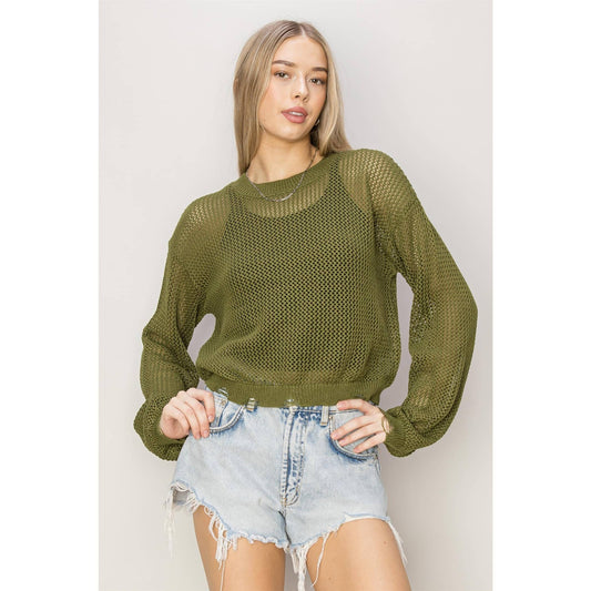 Distressed Knit Sweater