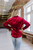 Load image into Gallery viewer, Marjorie Long Sleeve Velvet Blouse | S-2XL
