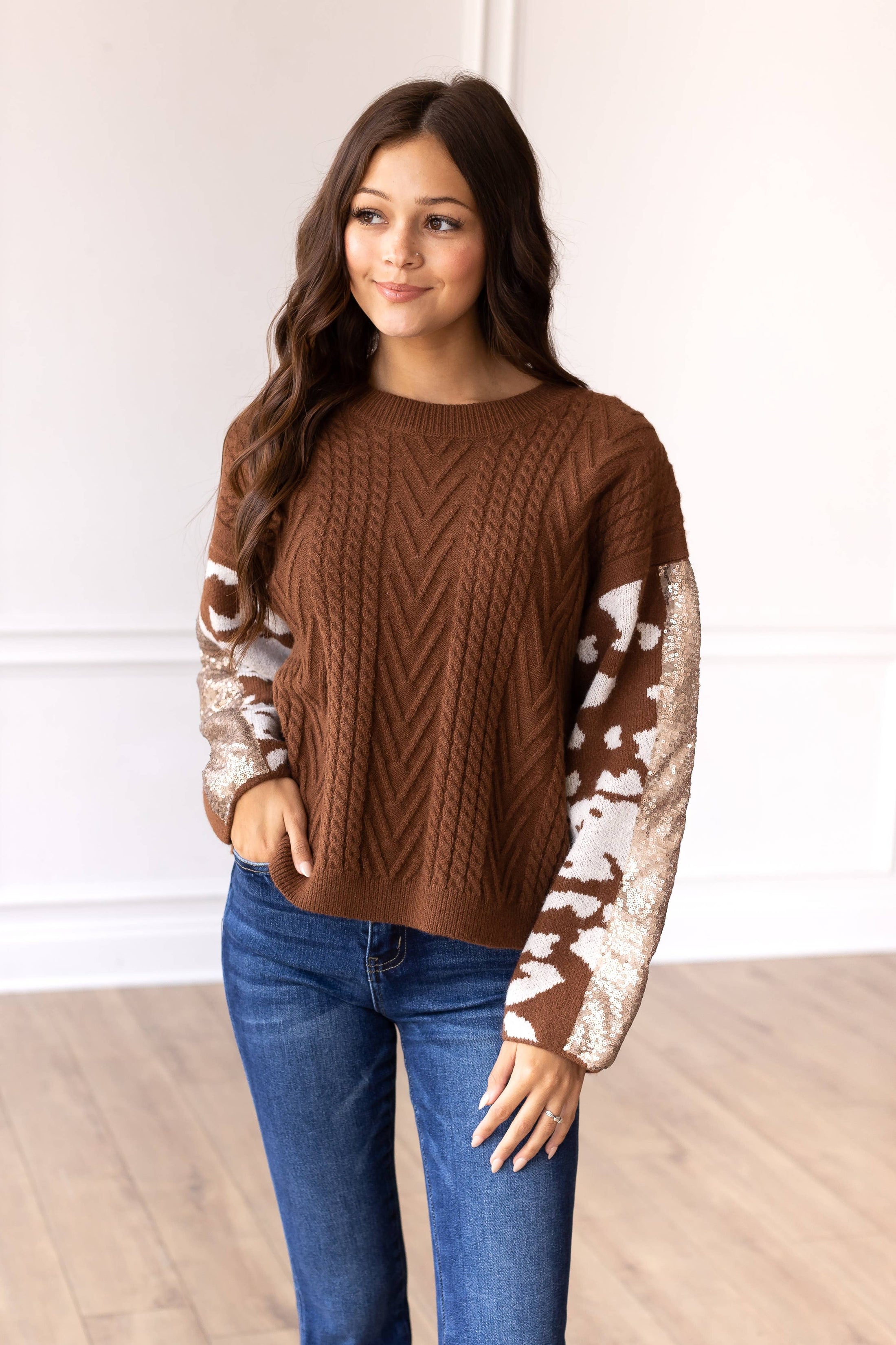 Festive Fawn Sweater