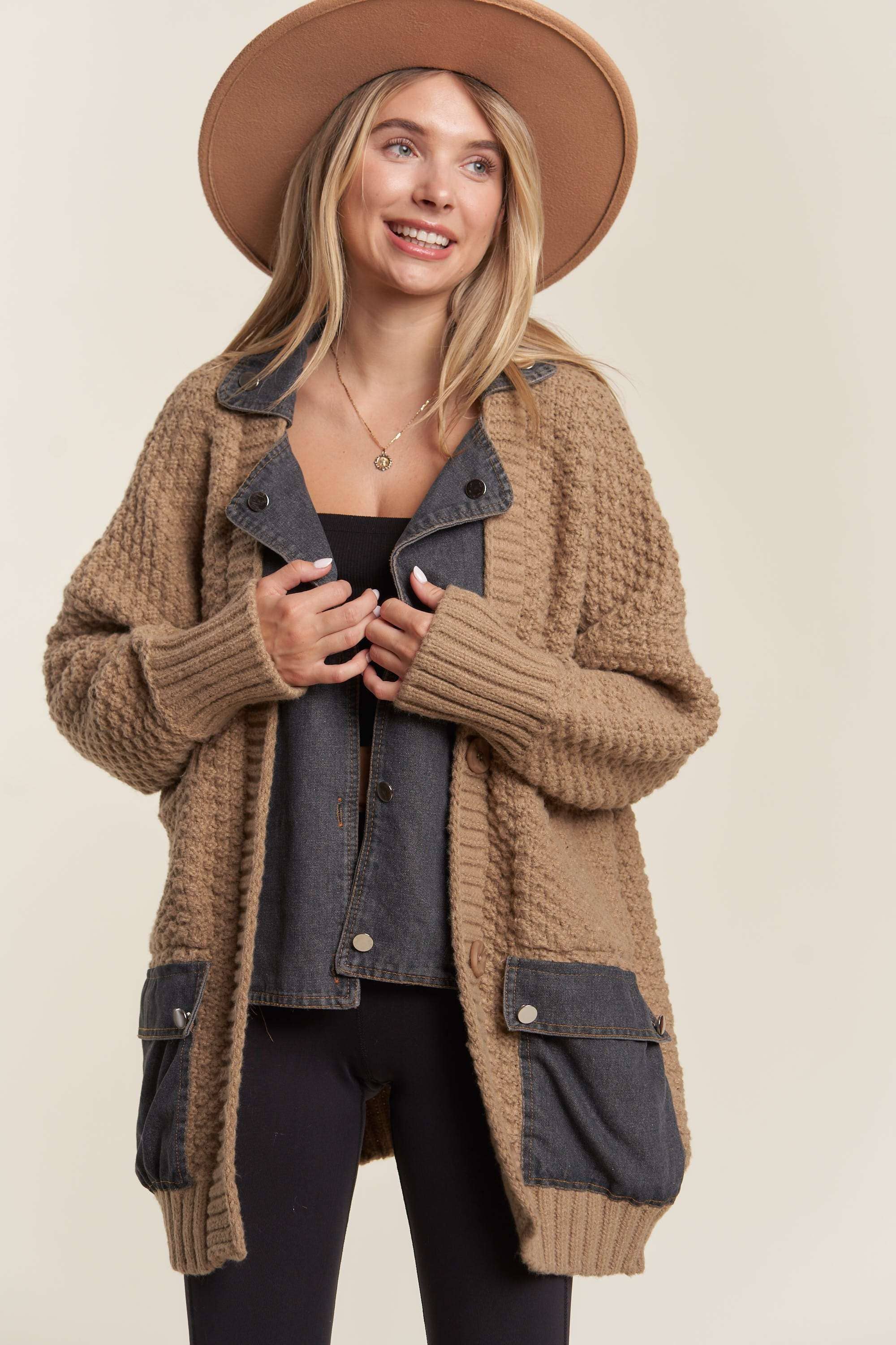 LONG SLEEVES SWEATER CARDIGAN