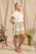 Load image into Gallery viewer, PATCHWORK CONTRAST SWEATSHIRT DRESS
