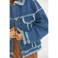 Load image into Gallery viewer, OVERSIZED FRAYED DENIM JACKET
