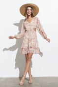 Load image into Gallery viewer, Sheer Chiffon Mini Dress with Side Cutout Ruffle
