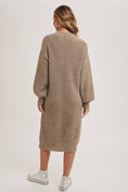 Load image into Gallery viewer, Oversized Lightweight Knit Sweater Midi Dress
