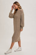 Load image into Gallery viewer, Oversized Lightweight Knit Sweater Midi Dress
