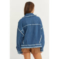 Load image into Gallery viewer, OVERSIZED FRAYED DENIM JACKET
