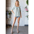 Load image into Gallery viewer, Smocked Neck Puff Sleeve Top
