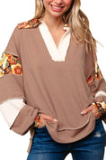 Load image into Gallery viewer, Drop Shoulder Color Block Pullover Knit Top
