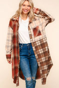 Load image into Gallery viewer, Plus Flannel Plaid Oversized Shacket
