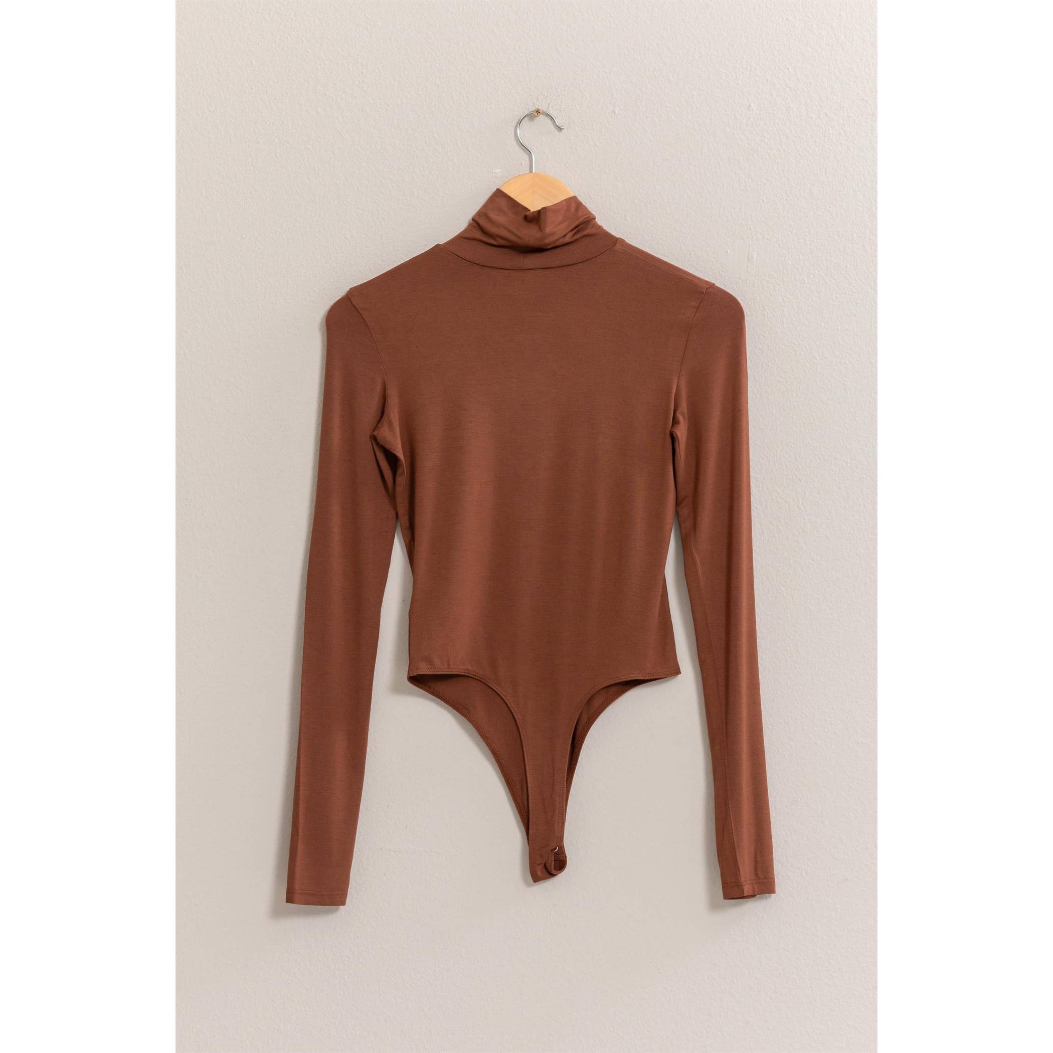 -LONG SLEEVE TURTLENECK BODYSUIT