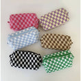 Load image into Gallery viewer, Checkered Pattern Make Up Bags
