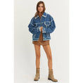 Load image into Gallery viewer, OVERSIZED FRAYED DENIM JACKET
