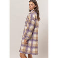 Load image into Gallery viewer, Plaid Boucle Longline Shacket
