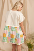 Load image into Gallery viewer, PATCHWORK CONTRAST SWEATSHIRT DRESS
