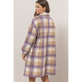 Load image into Gallery viewer, Plaid Boucle Longline Shacket
