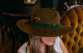 Load image into Gallery viewer, Green Golden Bee Hat
