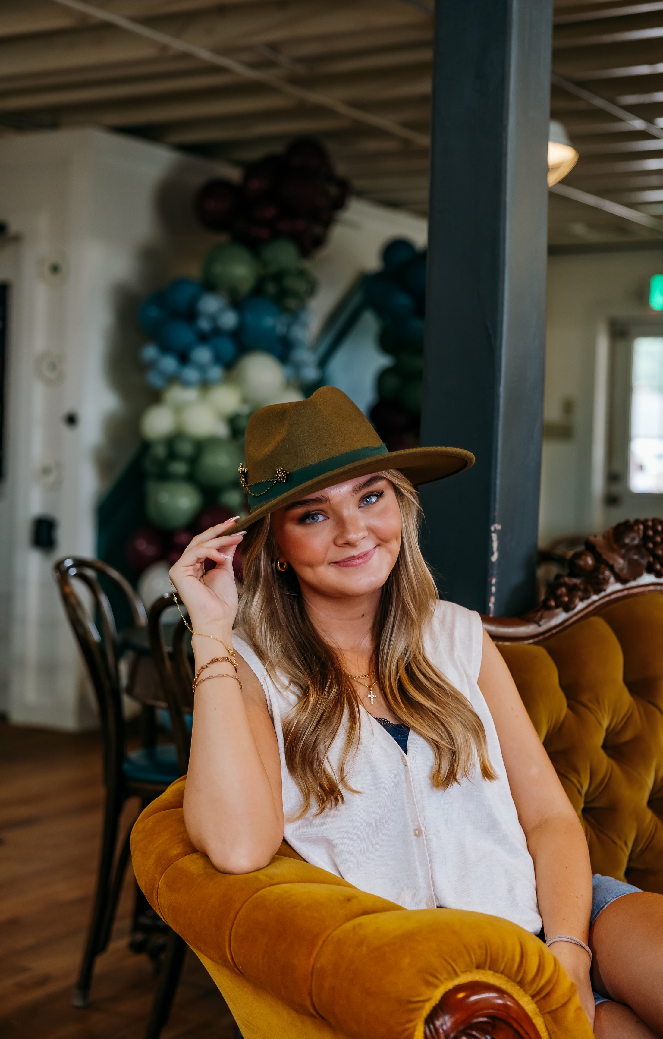 Green Golden Bee Hat