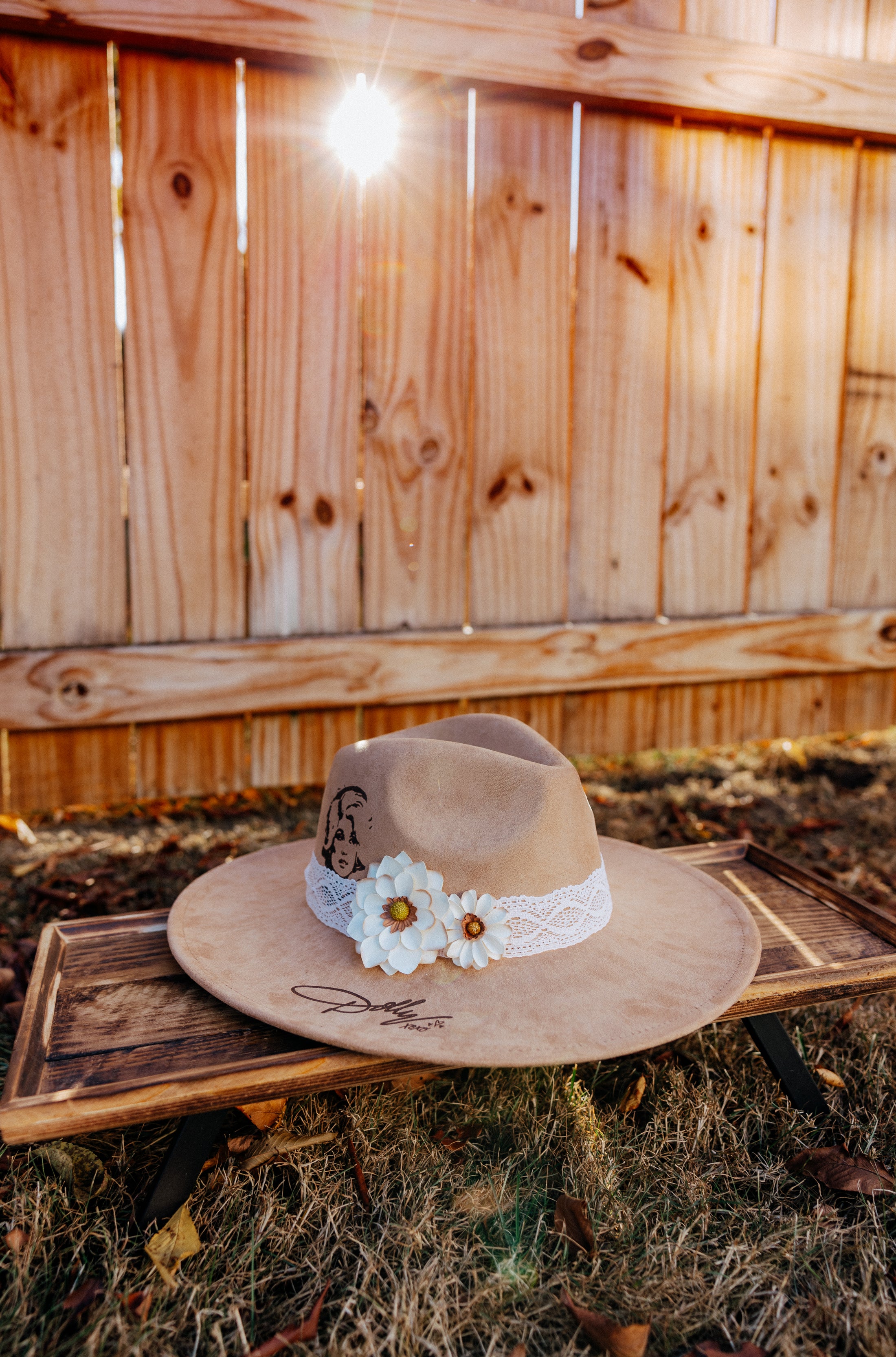 Floral Dolly Parton Western Hat