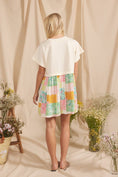 Load image into Gallery viewer, PATCHWORK CONTRAST SWEATSHIRT DRESS
