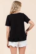 Load image into Gallery viewer, 3-Bow Short Sleeve Top
