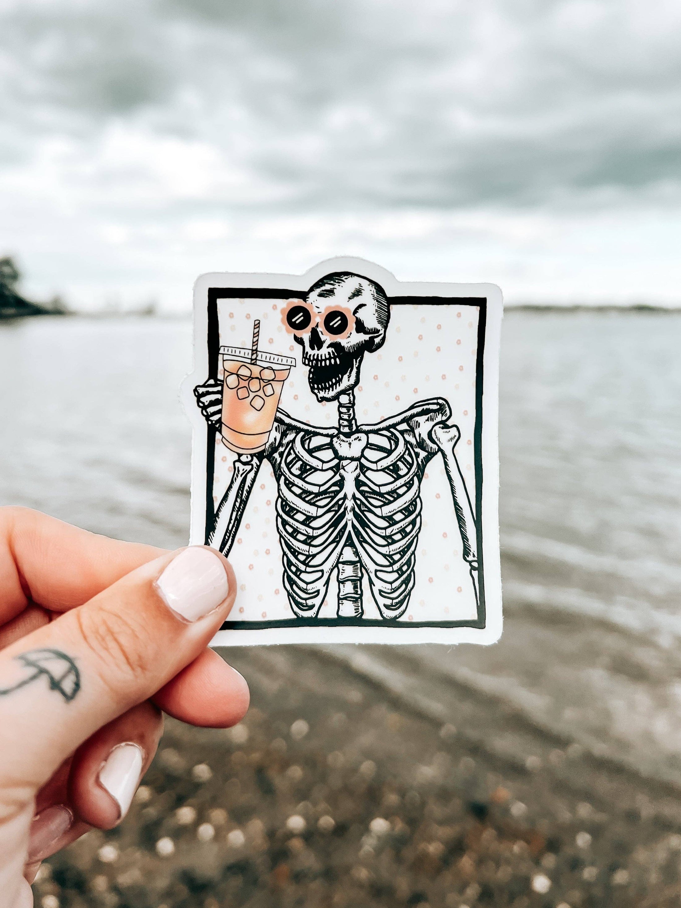 Strawberry Lemonade Skelly Sticker