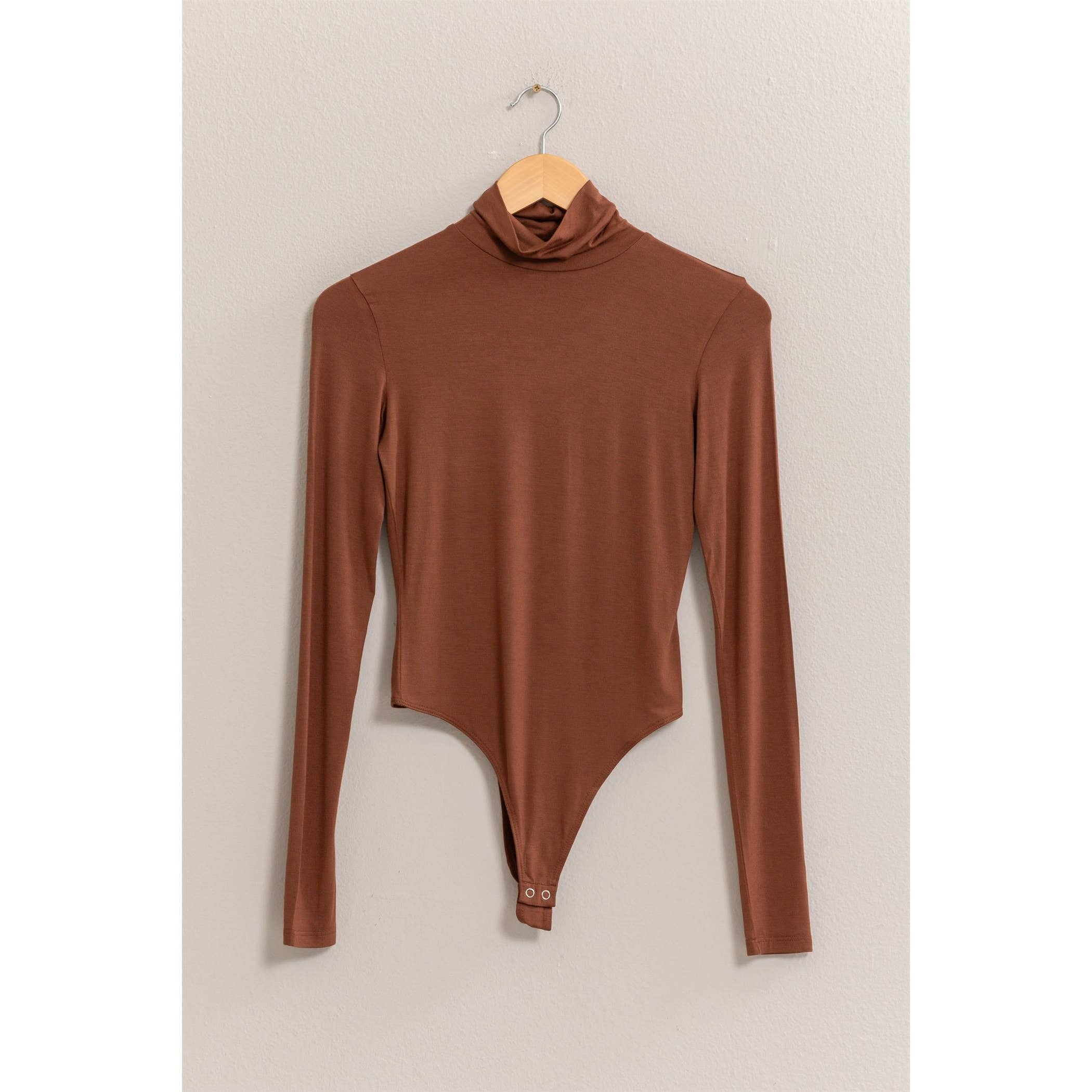 -LONG SLEEVE TURTLENECK BODYSUIT