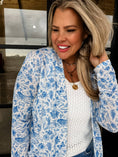 Load image into Gallery viewer, BLUE SPRING PRINT LOLA CARDIGAN
