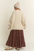 Load image into Gallery viewer, Cleo Oversized Mock Neck Checkered Sweater
