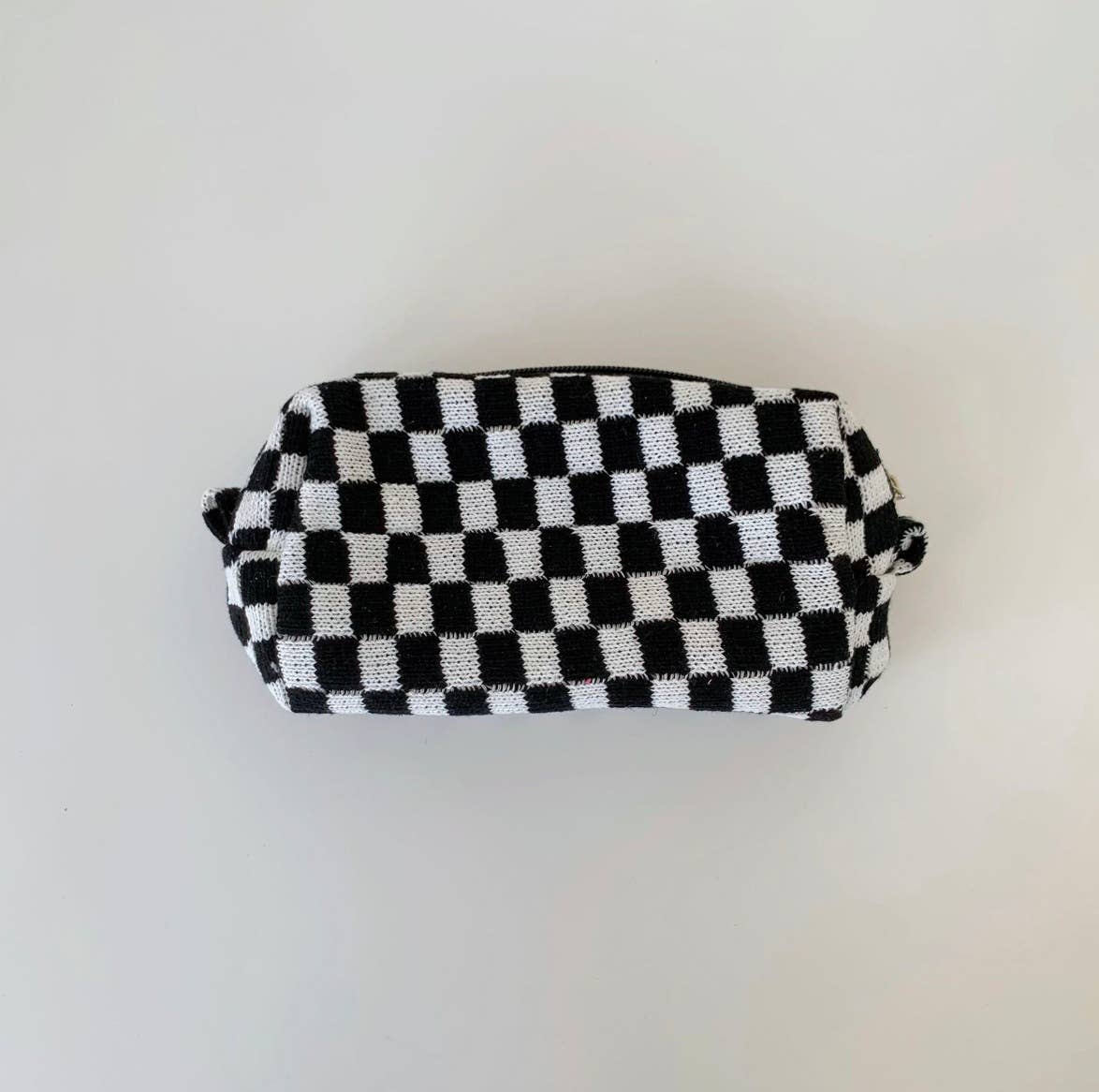 Checkered Pattern Make Up Bags