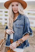 Load image into Gallery viewer, Cassy Short Sleeve Denim Jacket | S-2XL
