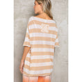 Load image into Gallery viewer, Half Sleeves Striped Thin Sweater Top

