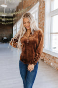 Load image into Gallery viewer, Marjorie Long Sleeve Velvet Blouse | S-2XL
